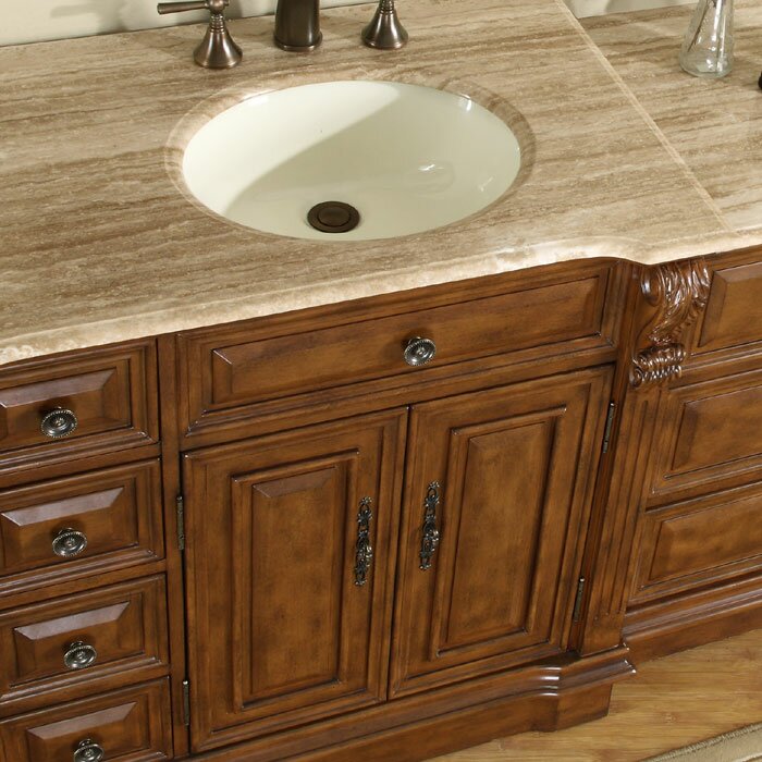 Silkroad Exclusive Charlotte 58" Single Bathroom Vanity Set & Reviews